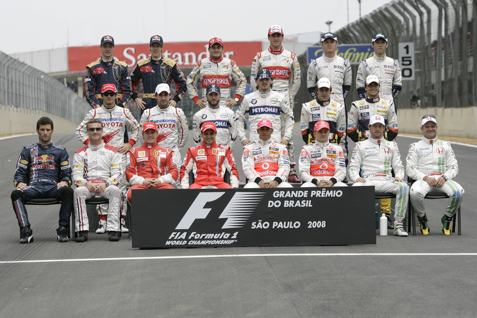 End Of Year Photo 2008, Brazilian F1 Grand Prix, Interlagos, 30th October 2008-2nd, November, 2008