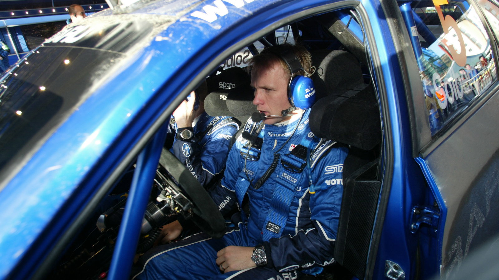 Petter Solberg (N) Philip Mills (GB) Subaru Impreza WRC 08, Subaru World Rally Team