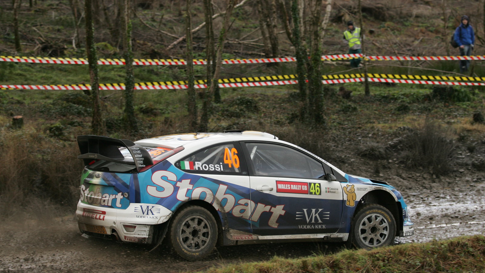 Valentino Rossi (ITA) Carlo Cassina (ITA), Ford Focus RS WRC 07, Stobart VK M-Sport Ford Rally Team