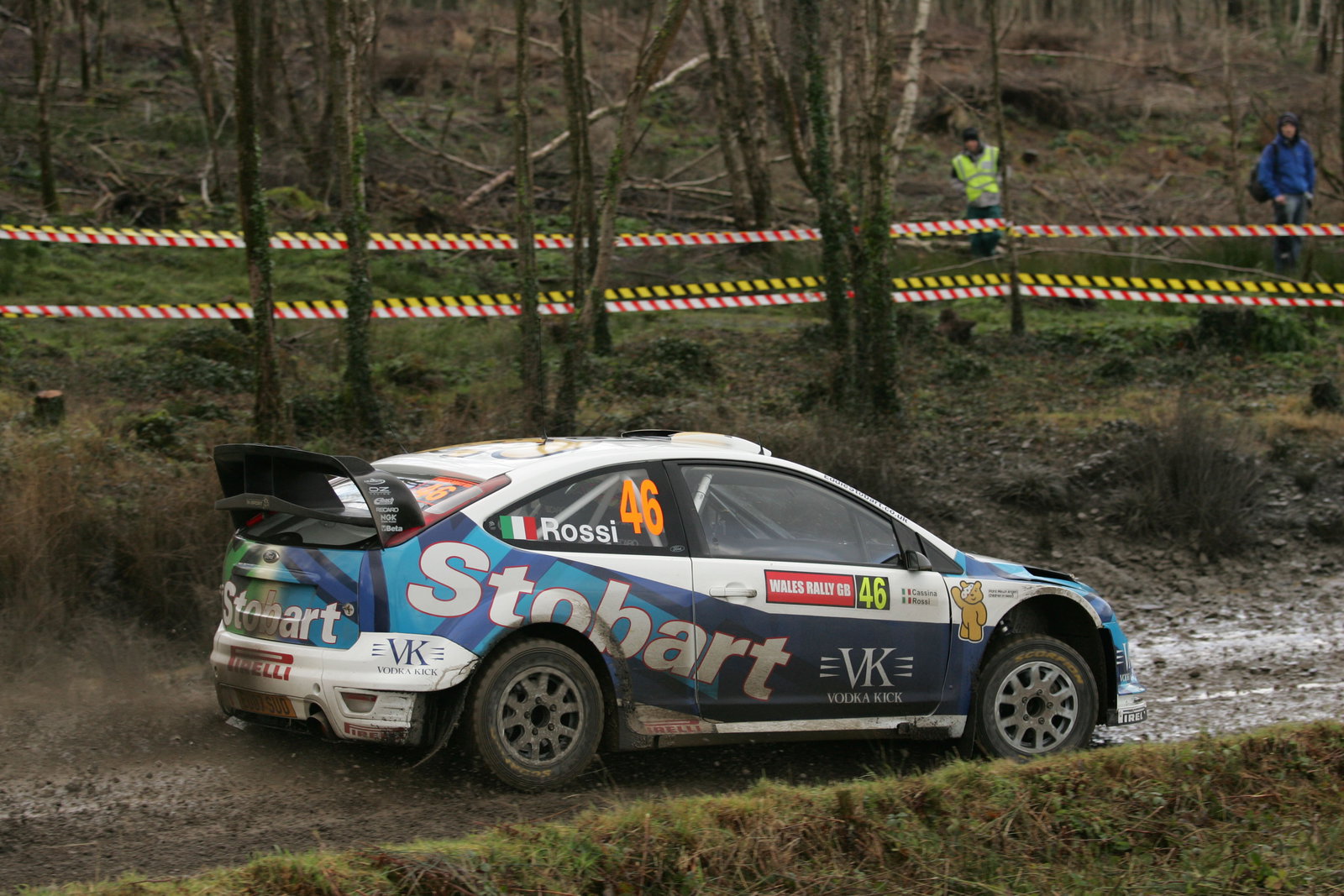 Valentino Rossi (ITA) Carlo Cassina (ITA), Ford Focus RS WRC 07, Stobart VK M-Sport Ford Rally Team