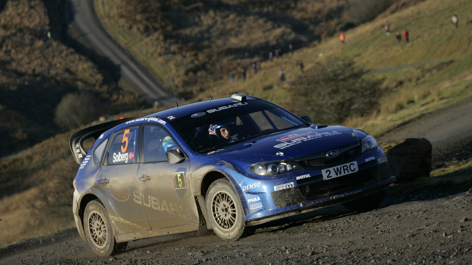 Petter Solberg (N) Philip Mills (GB) Subaru Impreza WRC 08, Subaru World Rally Team