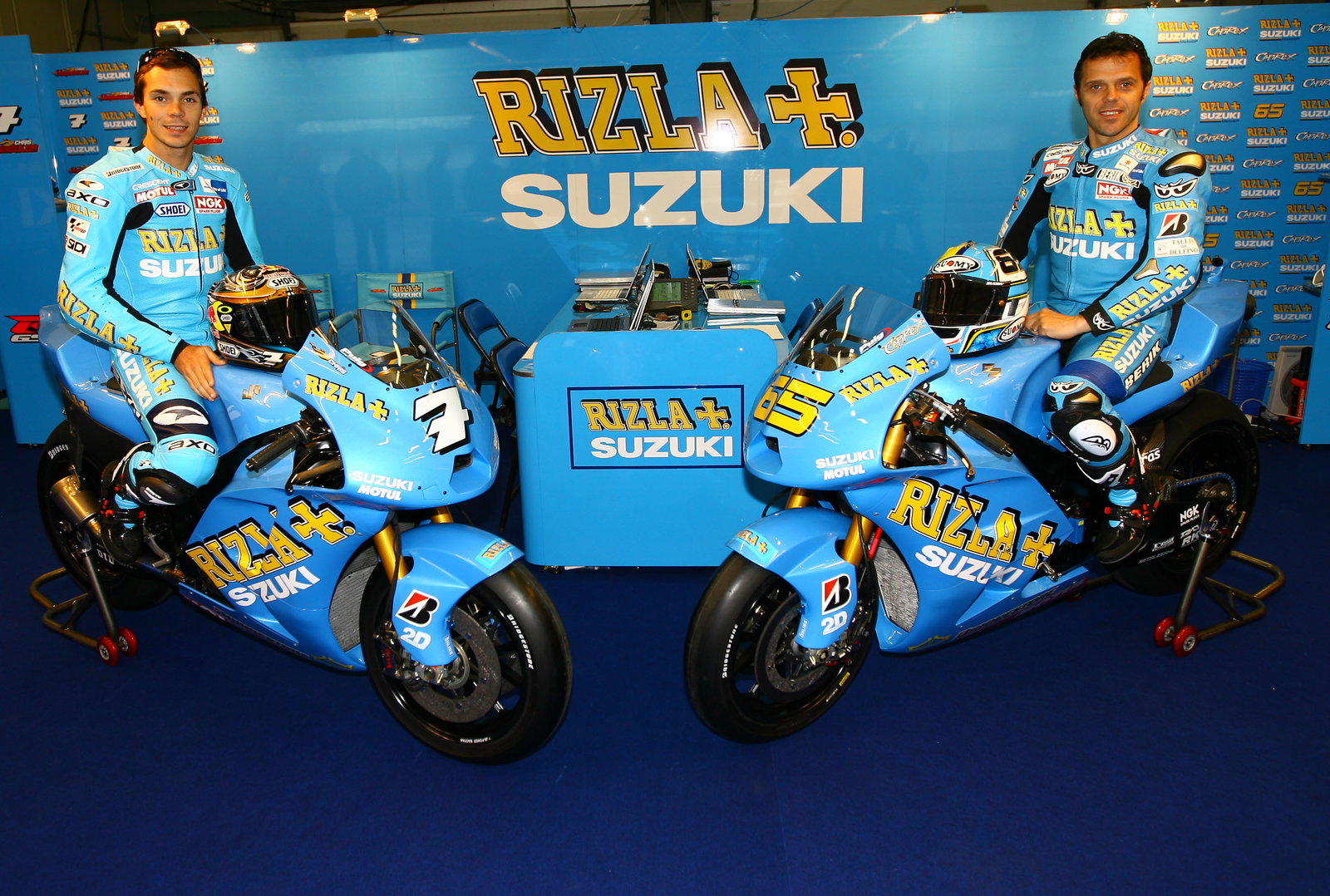 Vermeulen and Capirossi, Jerez MotoGP tests, 2009