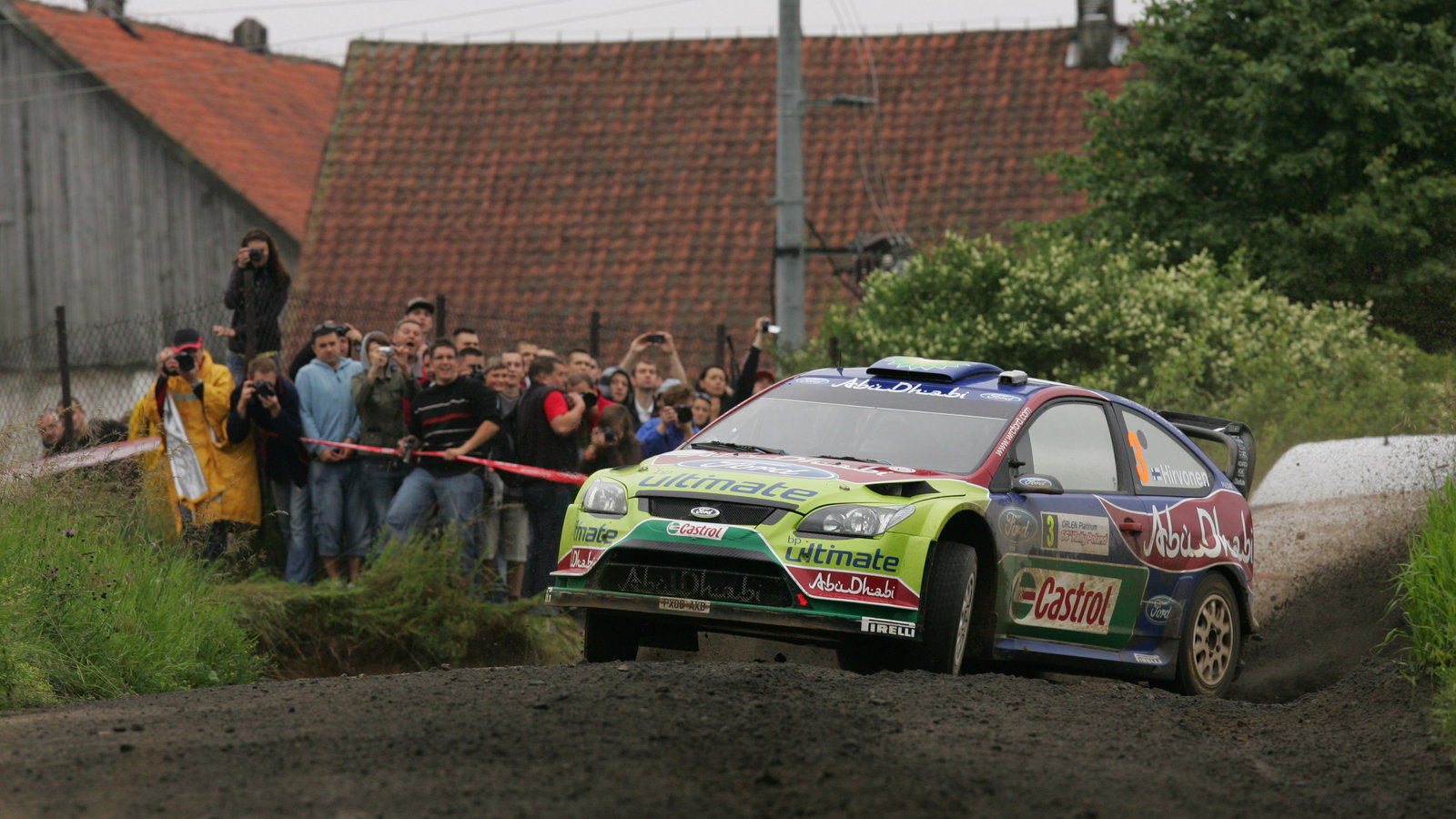 Mikko Hirvonen (FIN) Jarmo Lehtinen(FIN), Ford Focus RS WRC08, BP Ford Abu Dhabi World Rally Team