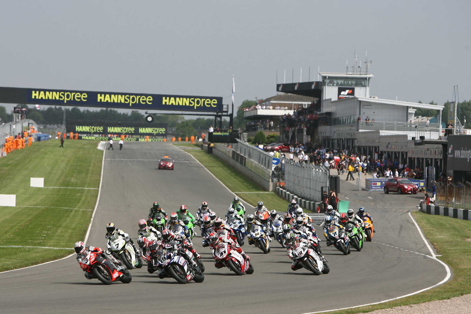 Biaggi, Race start, British WSBK Race 2 2009