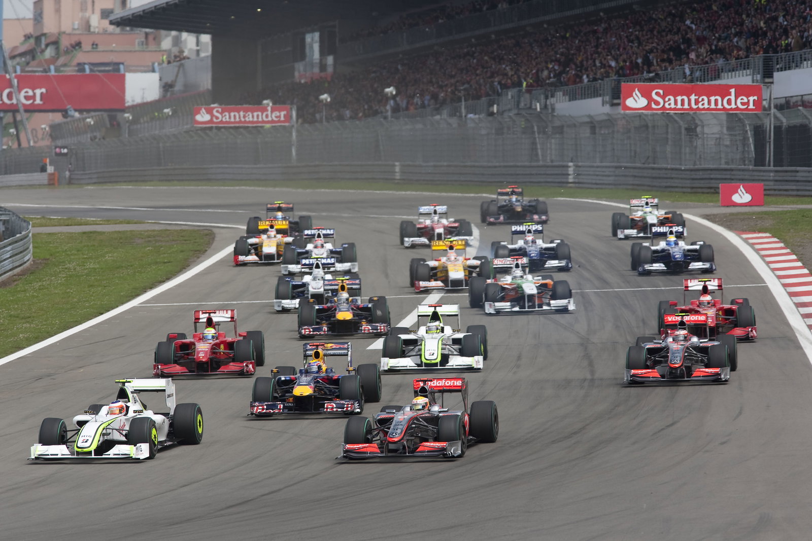Start, German F1 Grand Prix, Nurburgring, 10-12th, July 2009