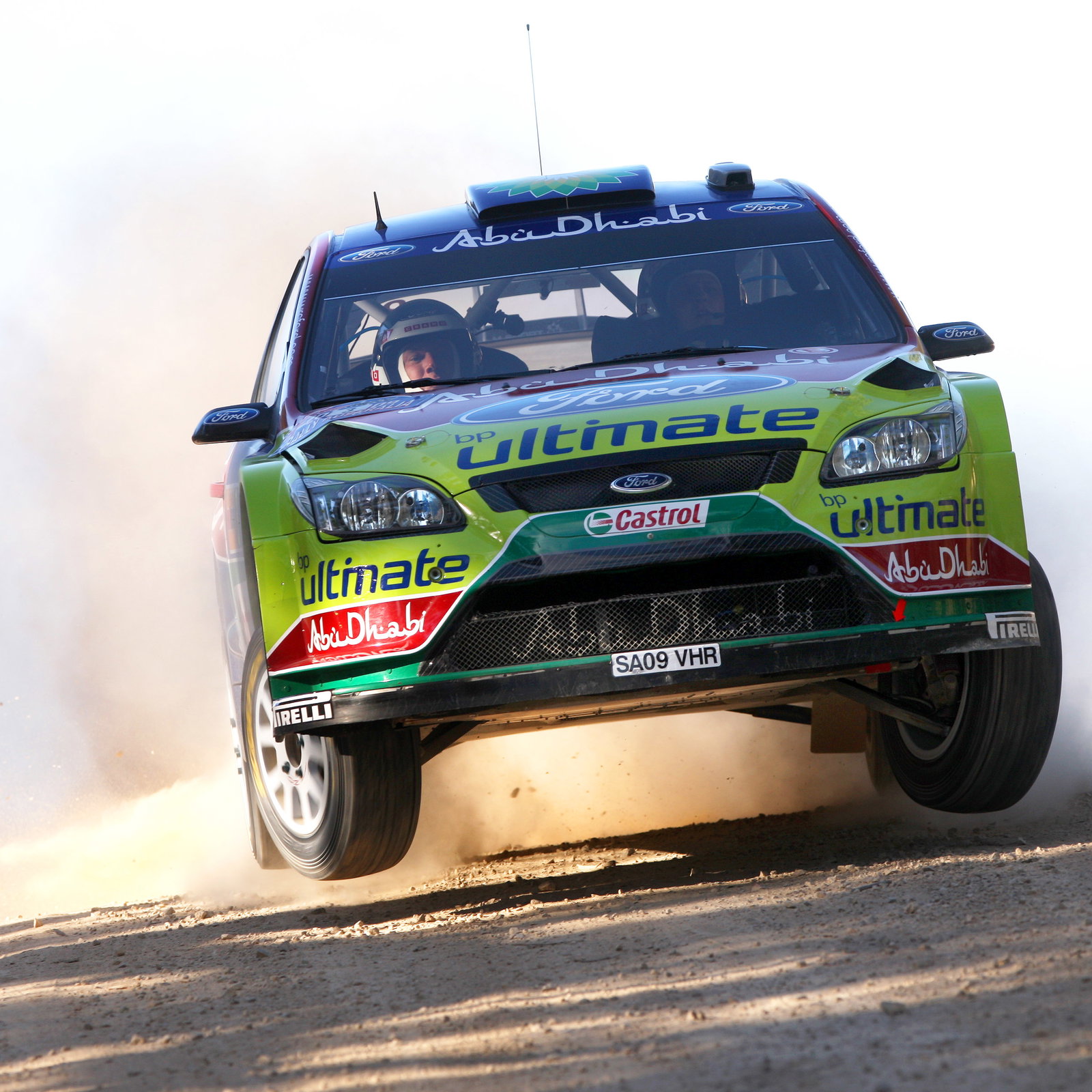 Mikko Hirvonen (FIN) Jarmo Lehtinen(FIN) Ford Focus RS WRC09, BP Ford Abu Dhabi World Rally Team