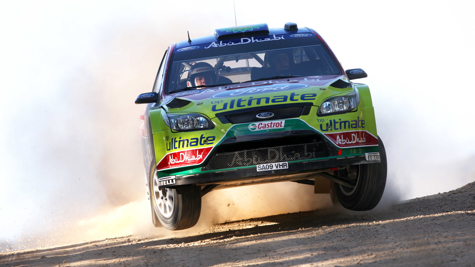 Mikko Hirvonen (FIN) Jarmo Lehtinen(FIN) Ford Focus RS WRC09, BP Ford Abu Dhabi World Rally Team