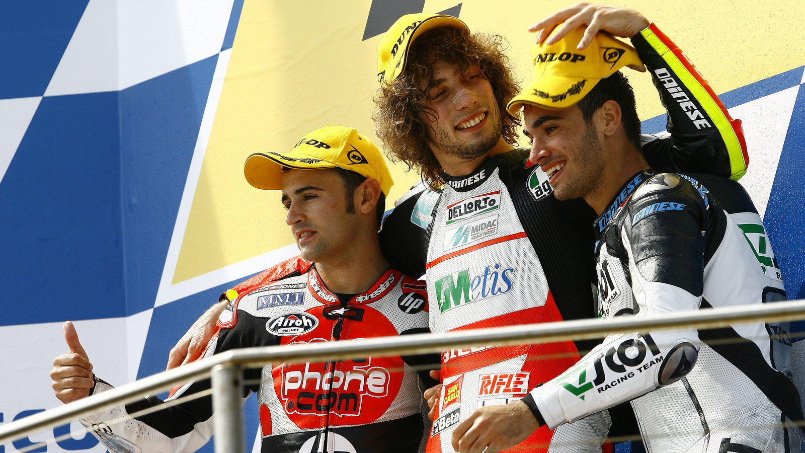 Barbera, Simoncelli, De Rosa, Australian 250GP 2009