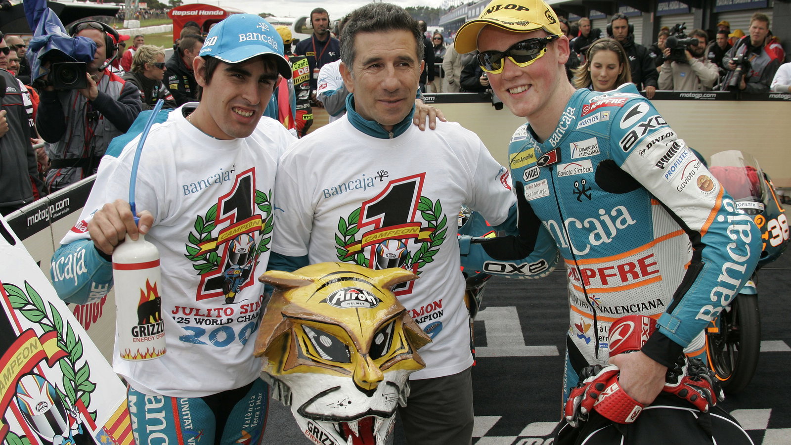 Simon, Martinez and Smith, Australian 125GP 2009