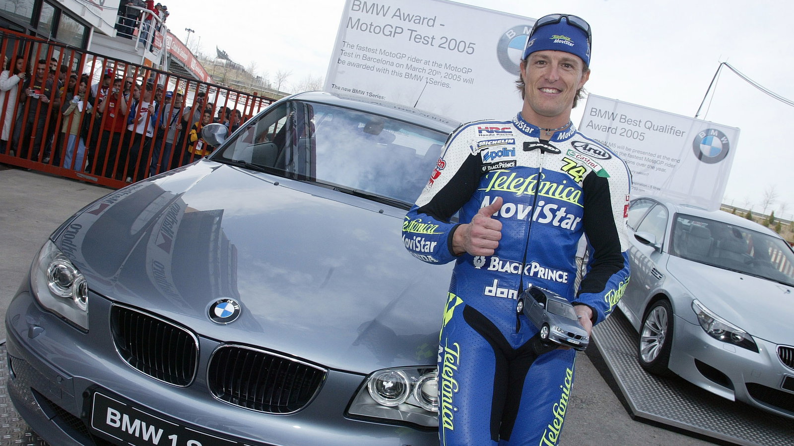 Gibernau wins BMW, Barcelona MotoGP IRTA tests, March 2005