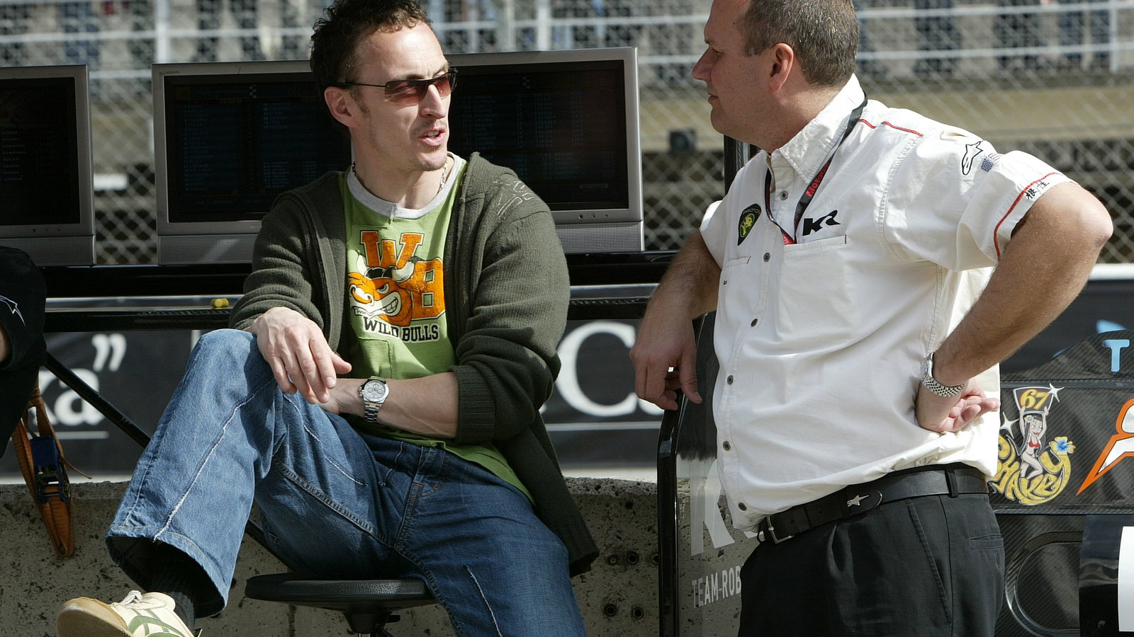 Jeremy McWilliams and Chuck Aksland, Barcelona IRTA MotoGP Test March 2005
