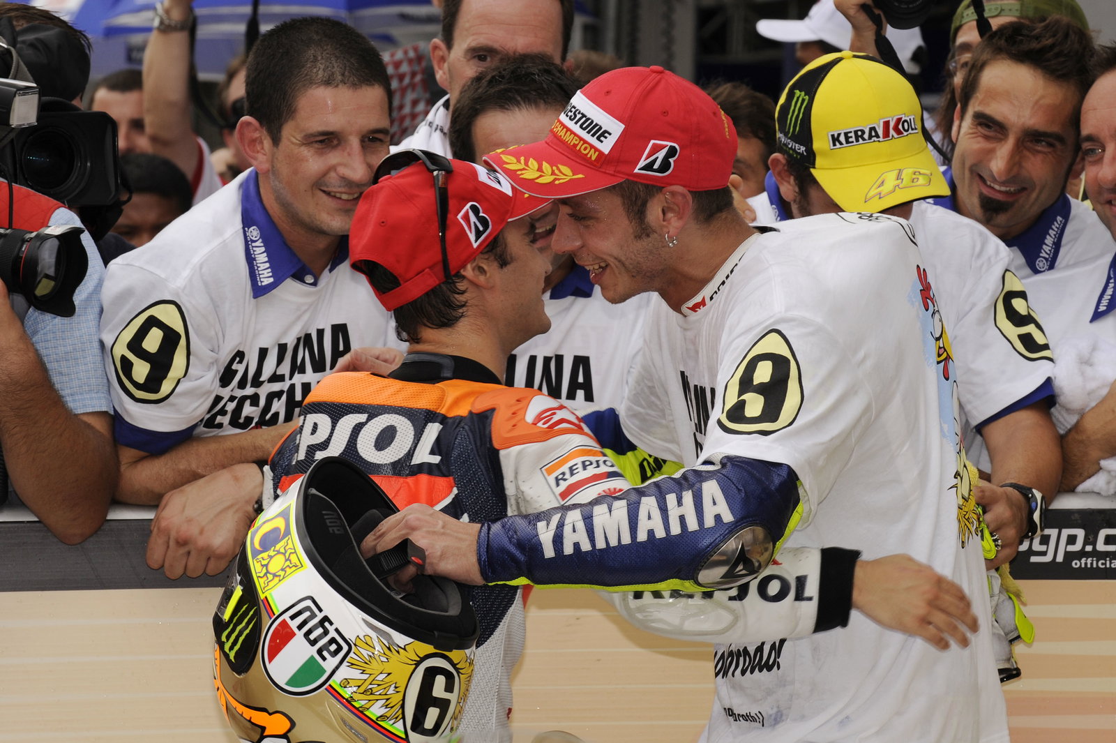Pedrosa and Rossi, Malaysian MotoGP Race 2009
