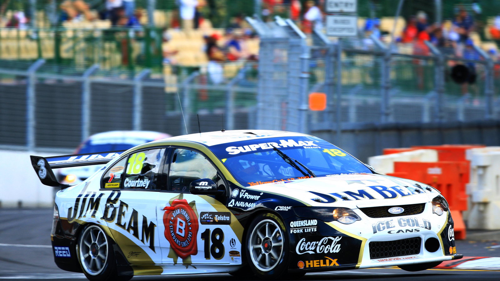 James Courtney (Aust) Jim Beam DJR Ford Races 25 and 26 Sydney Telstra 500 V8 Supercars Homebu