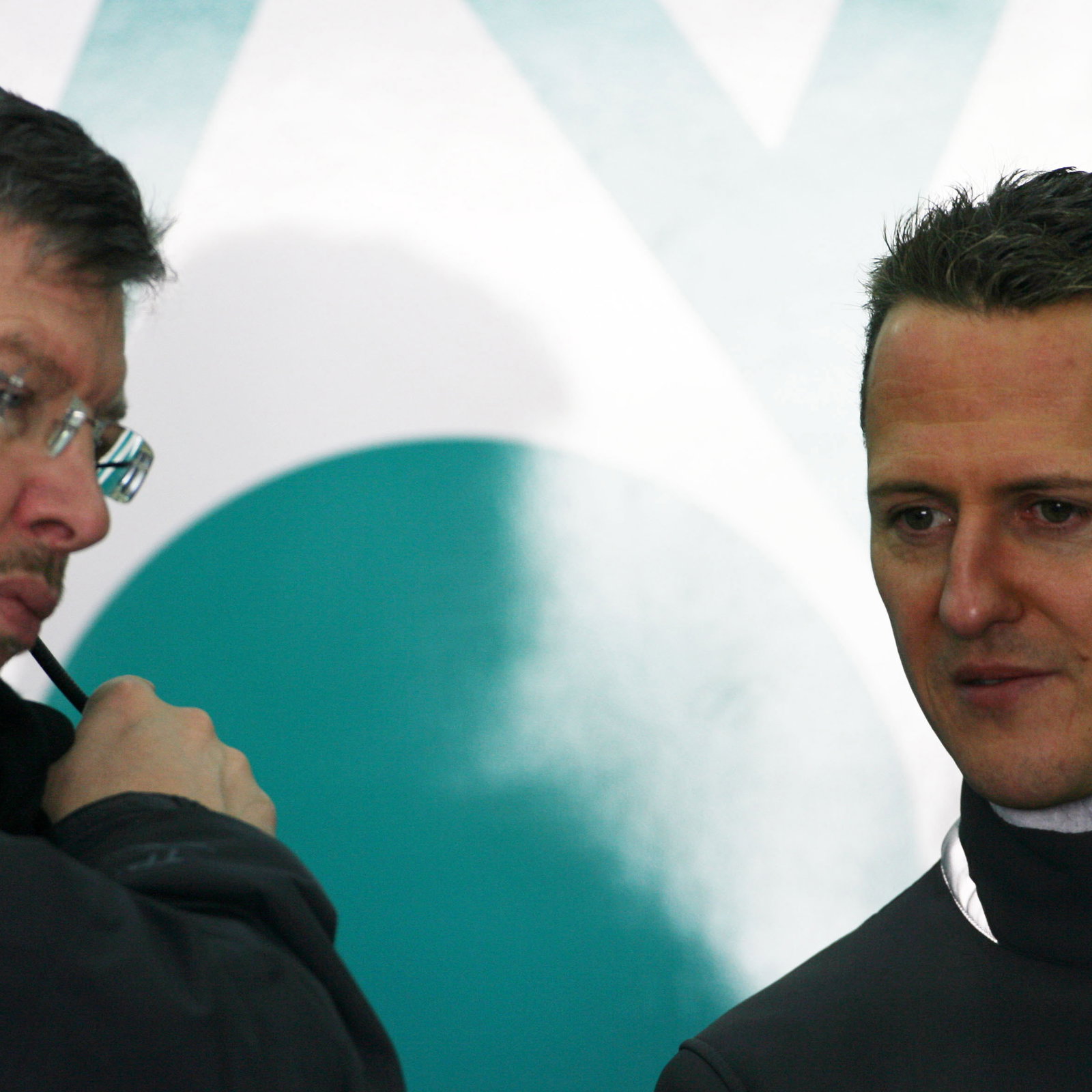 03.02.2010 Valencia, Spain, Ross Brawn (GBR) Team Principal, Mercedes GP and Michael Schumacher (GER