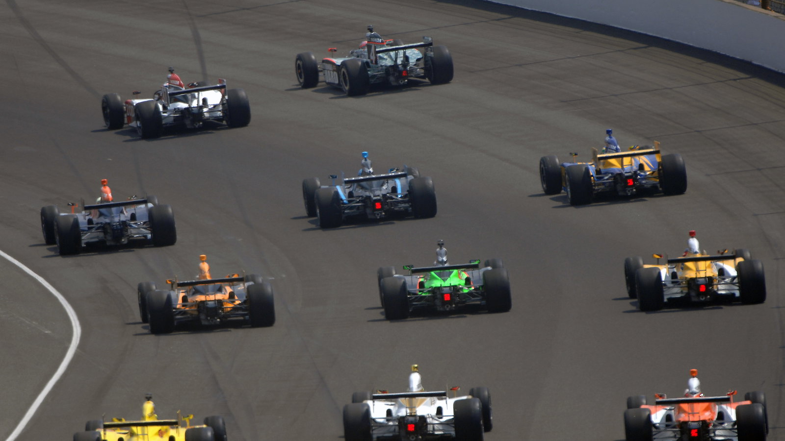 15-21 MAY, 2010, Indianapolis, Indiana, USA Parade lap in turn two.