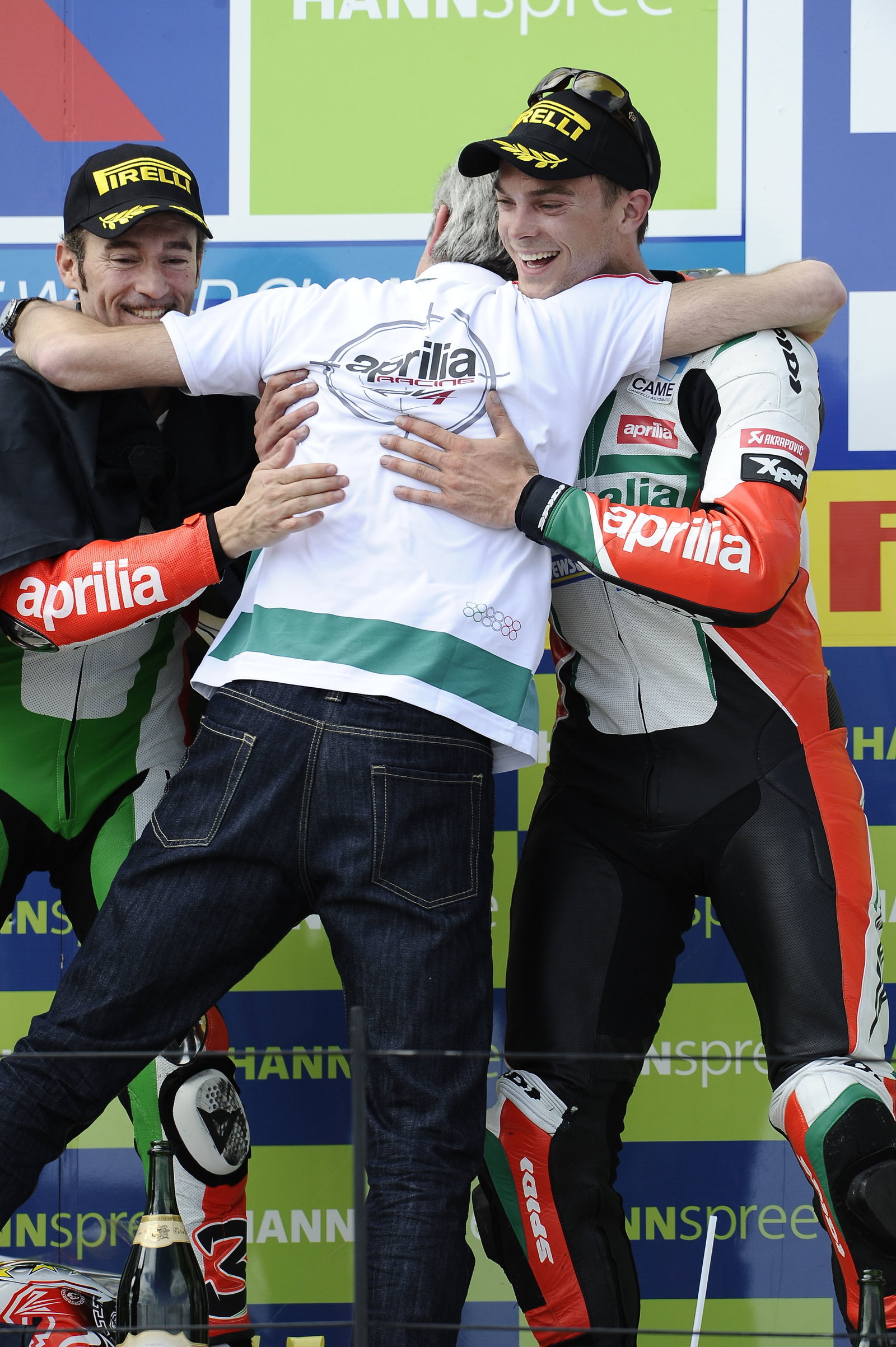 Biaggi, Delligna, Camier, USA WSBK Race 2 2010