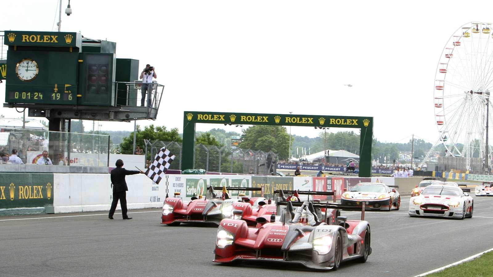 AUDI SPORT NORTH AMERICA, AUDI R15, Mike ROCKENFELLER (GER)Timo BERNHARD (GER)Romain DUMAS (FRA) win
