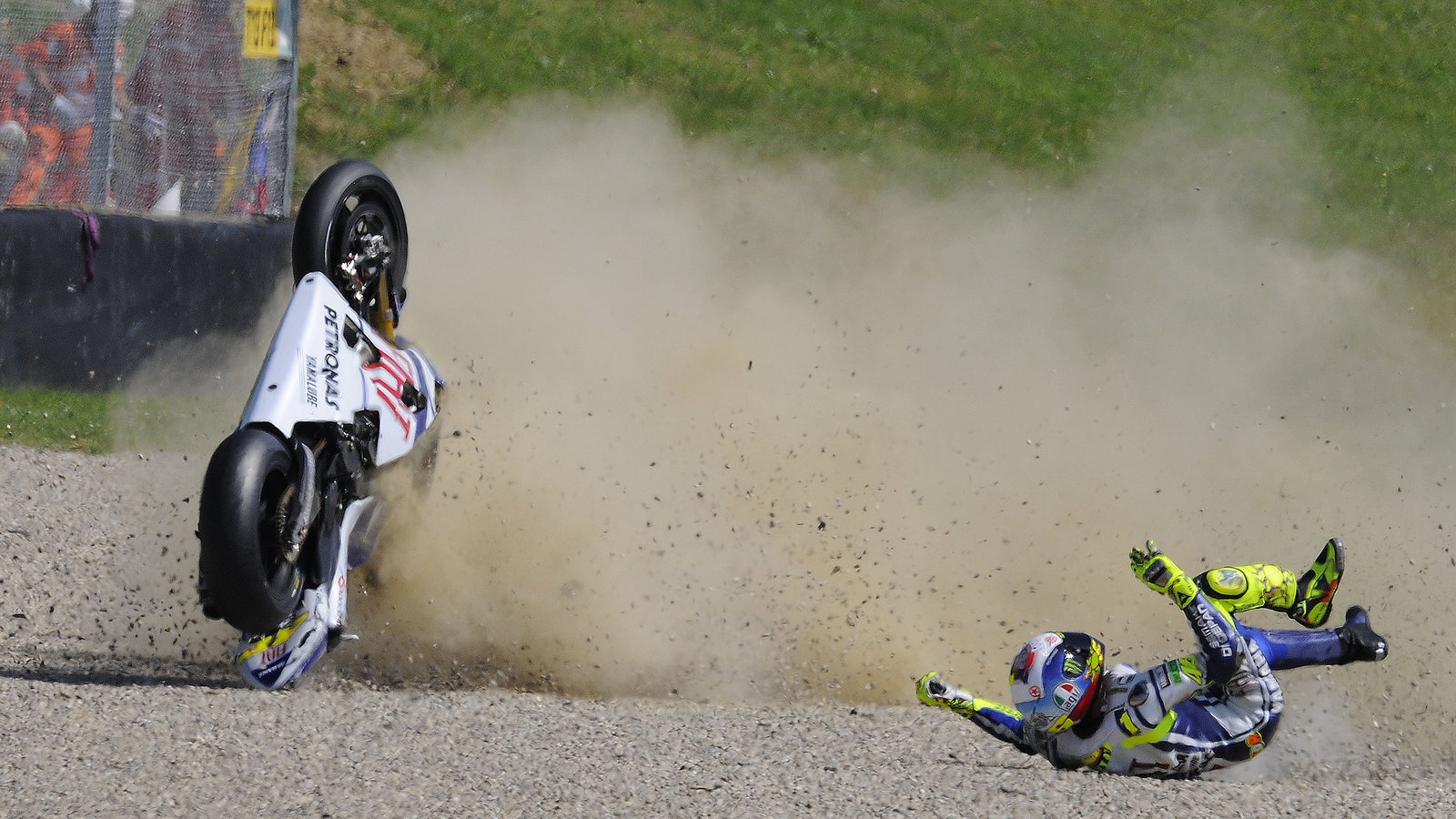 Rossi crash, Italian MotoGP 2010