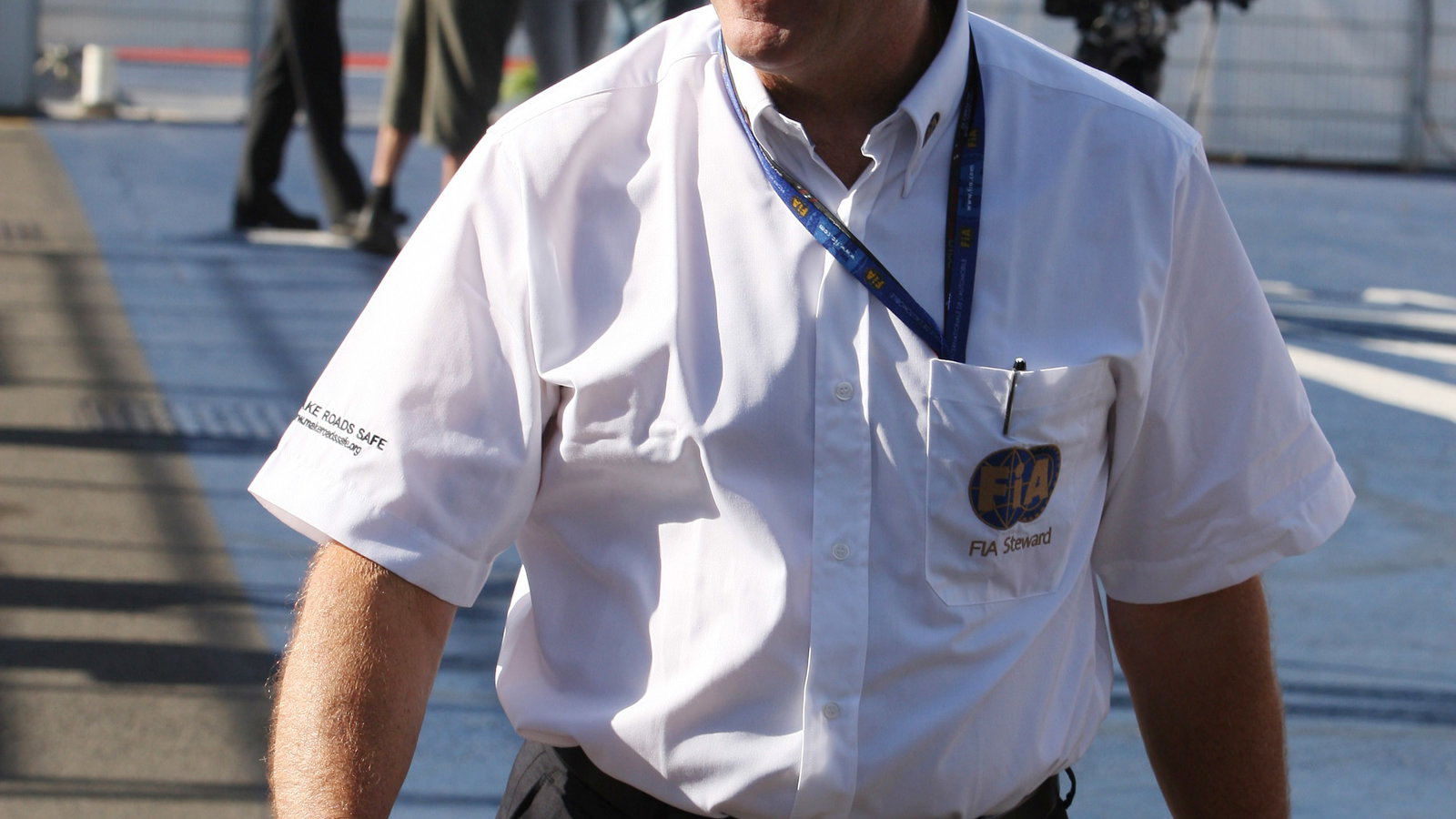 Saturday, Nigel Mansell (GBR) FIA Race Steward this weekend