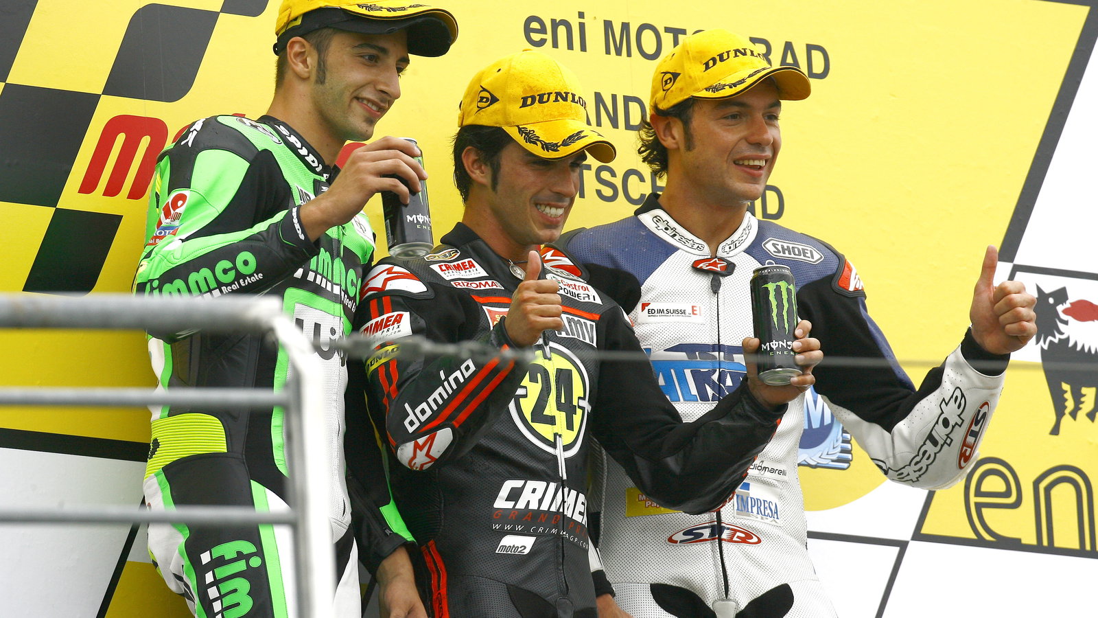 Ianonnone, Elias, Rolfo, Moto2 race, German MotoGP 2010