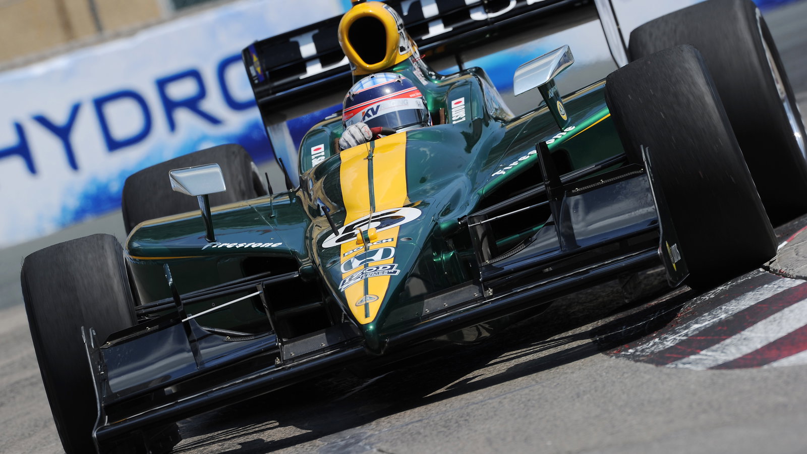 16-18 July, 2010, Toronto, Ontario CA#5 Lotus-KV Racing Technology's Takuma Sato.