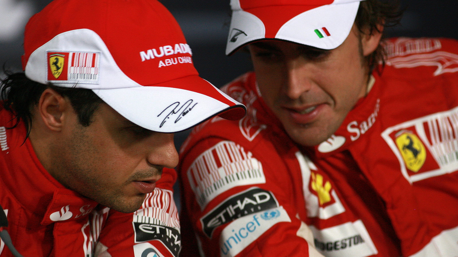 Race, Press conference, Fernando Alonso (ESP), Scuderia Ferrari, F10 and Felipe Massa (BRA), Scuder