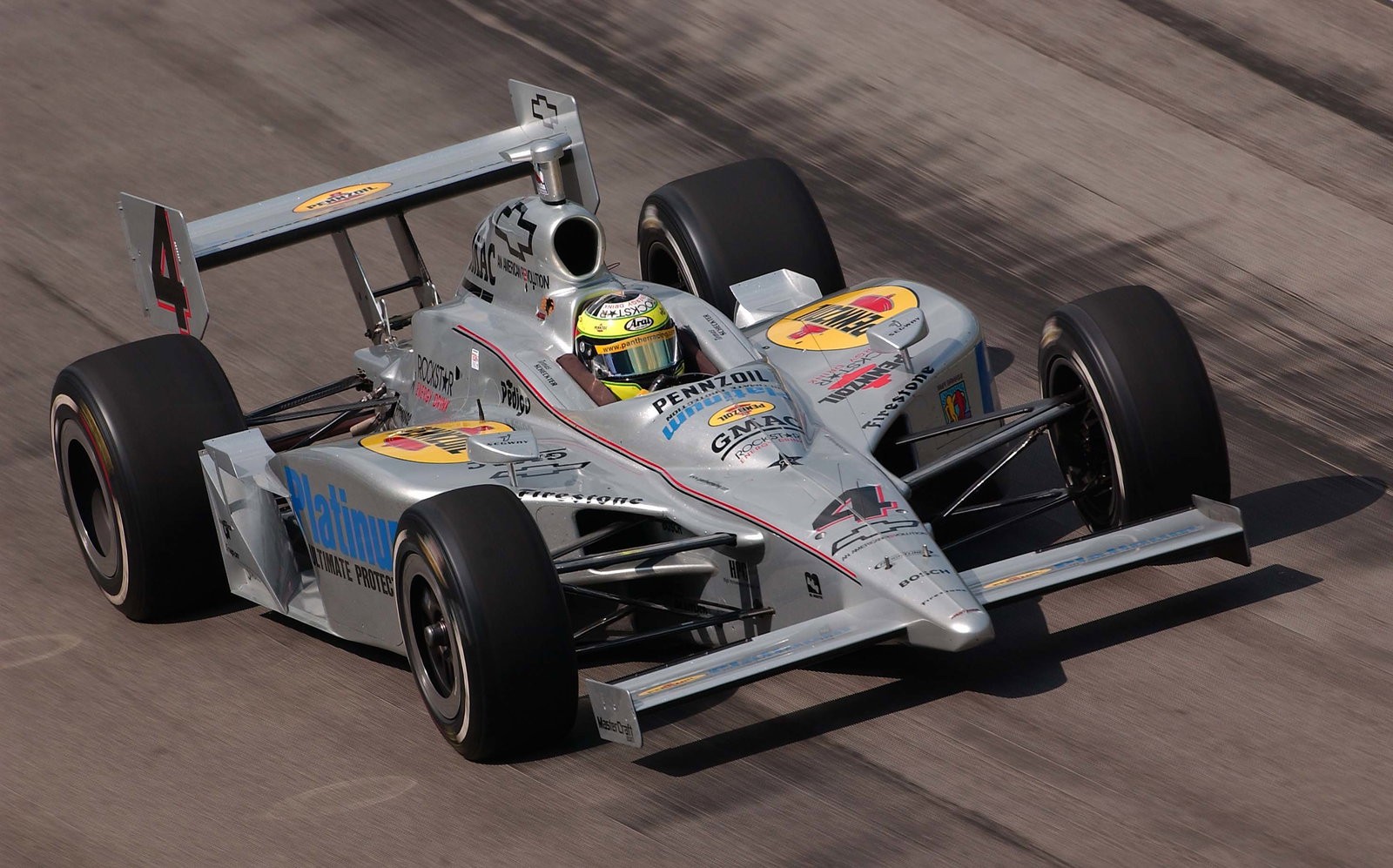Tomas Scheckter, Panther Racing Dallara-Chevrolet, Indianapolis Motor Speedway 2005.