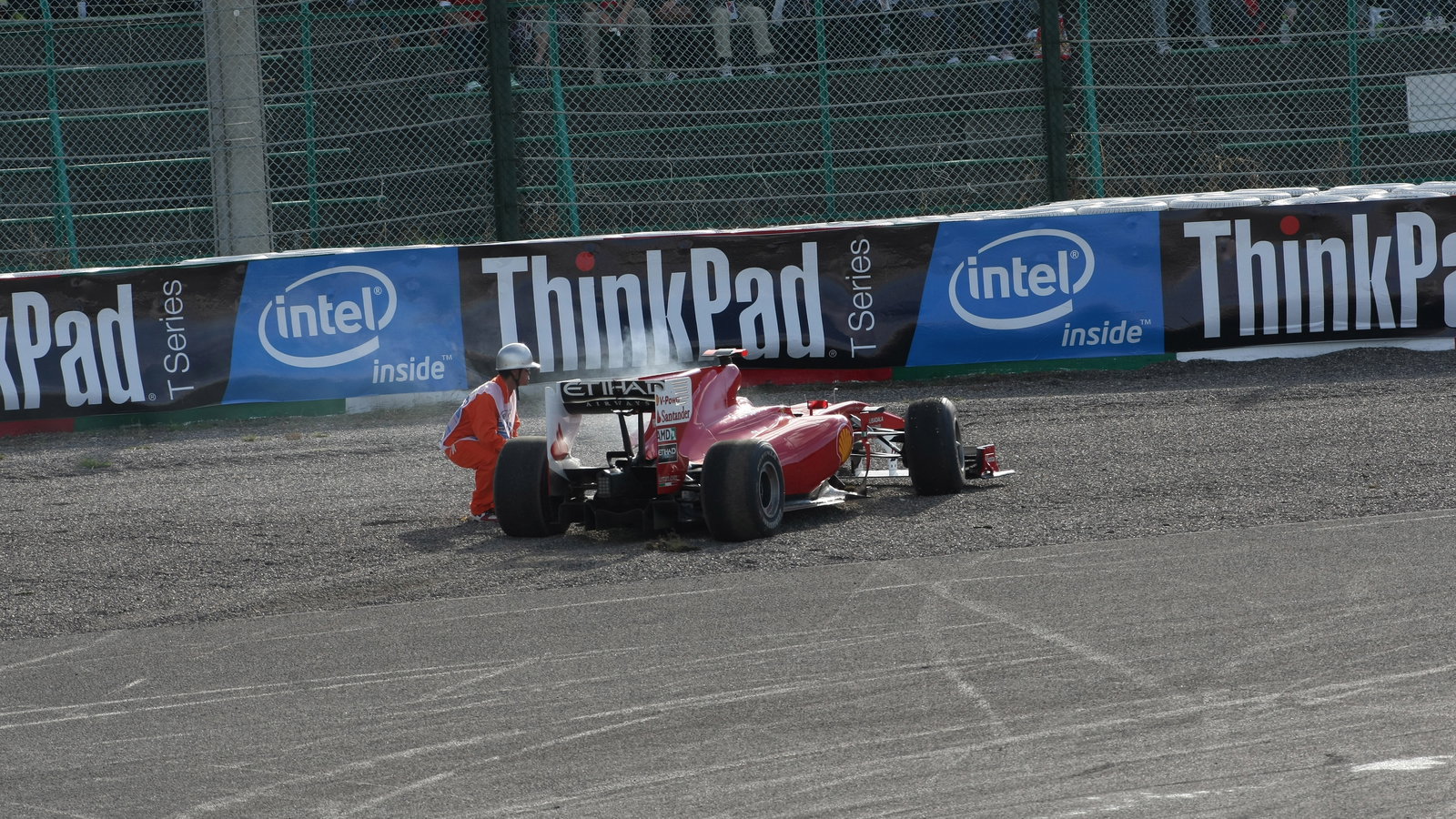 Race, Felipe Massa (BRA), Scuderia Ferrari, F10 retires from the race