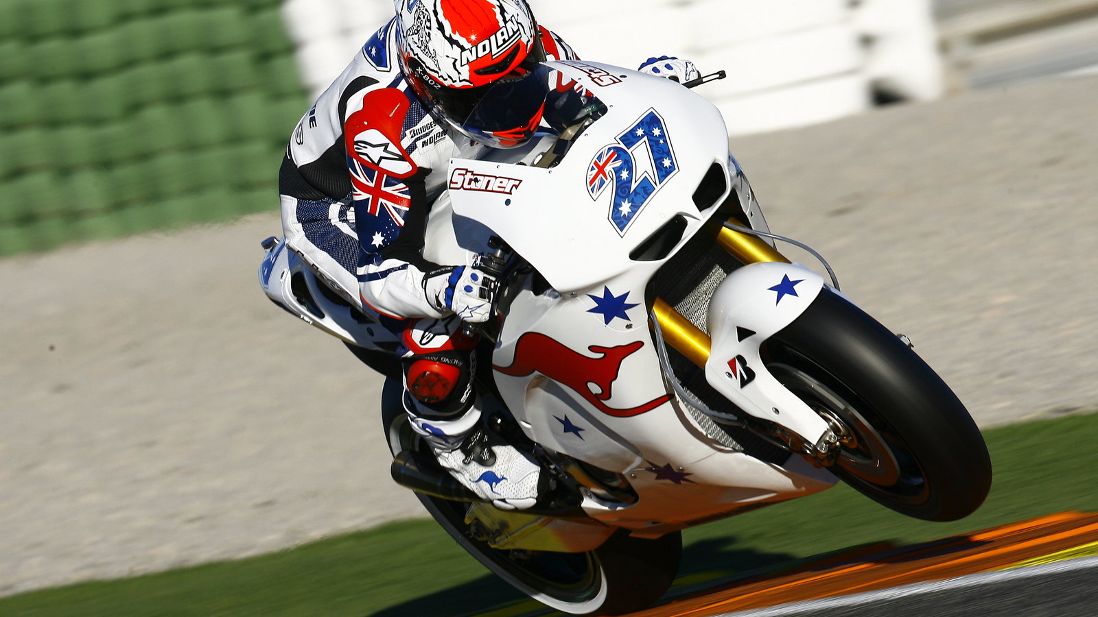 Stoner, Valencia MotoGP test, November 2010