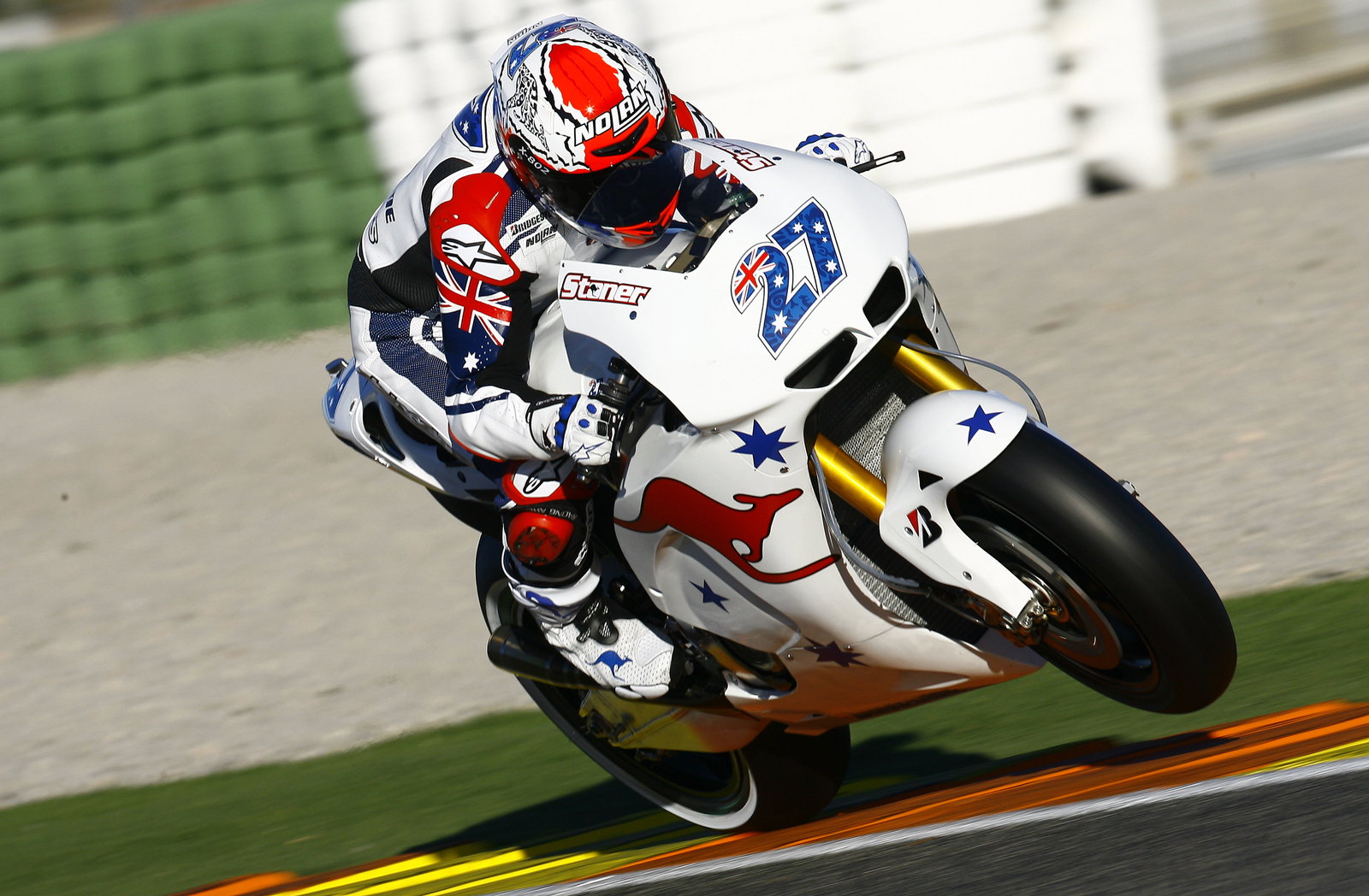 Stoner, Valencia MotoGP test, November 2010