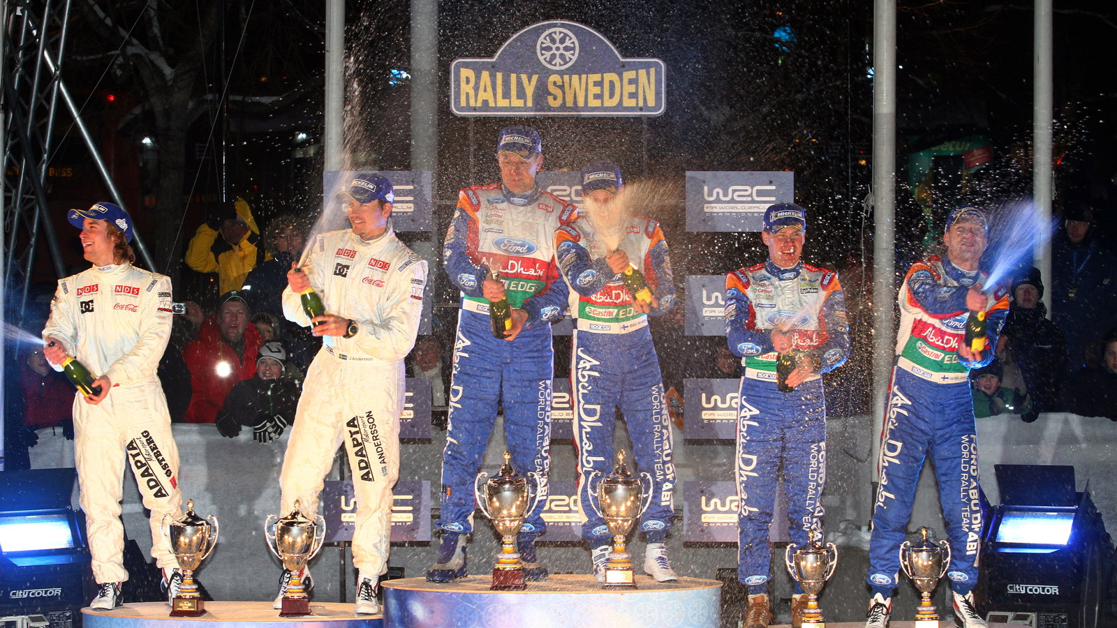 Podium Rally Sweden,
