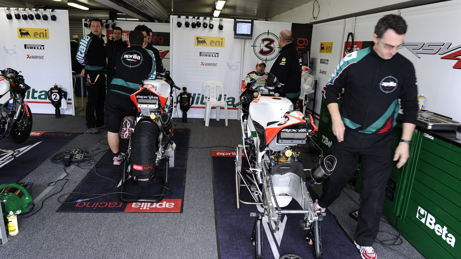 Aprilia Team, Australian WSBK Test 21-22 Feb 2011