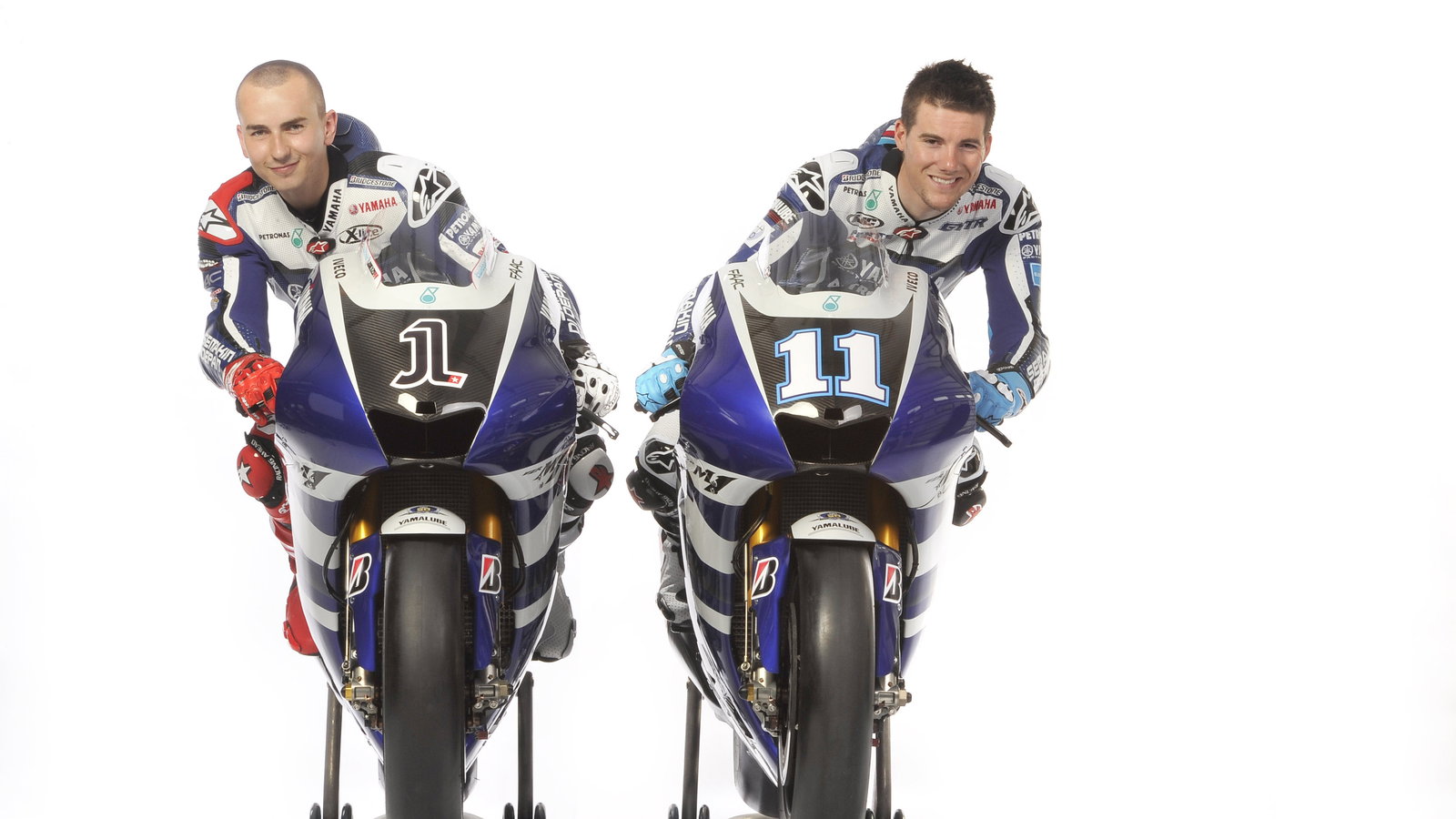 Lorenzo and Spies, Sepang MotoGP tests, 22-24 February 2011, photo courtesy of Yamaha