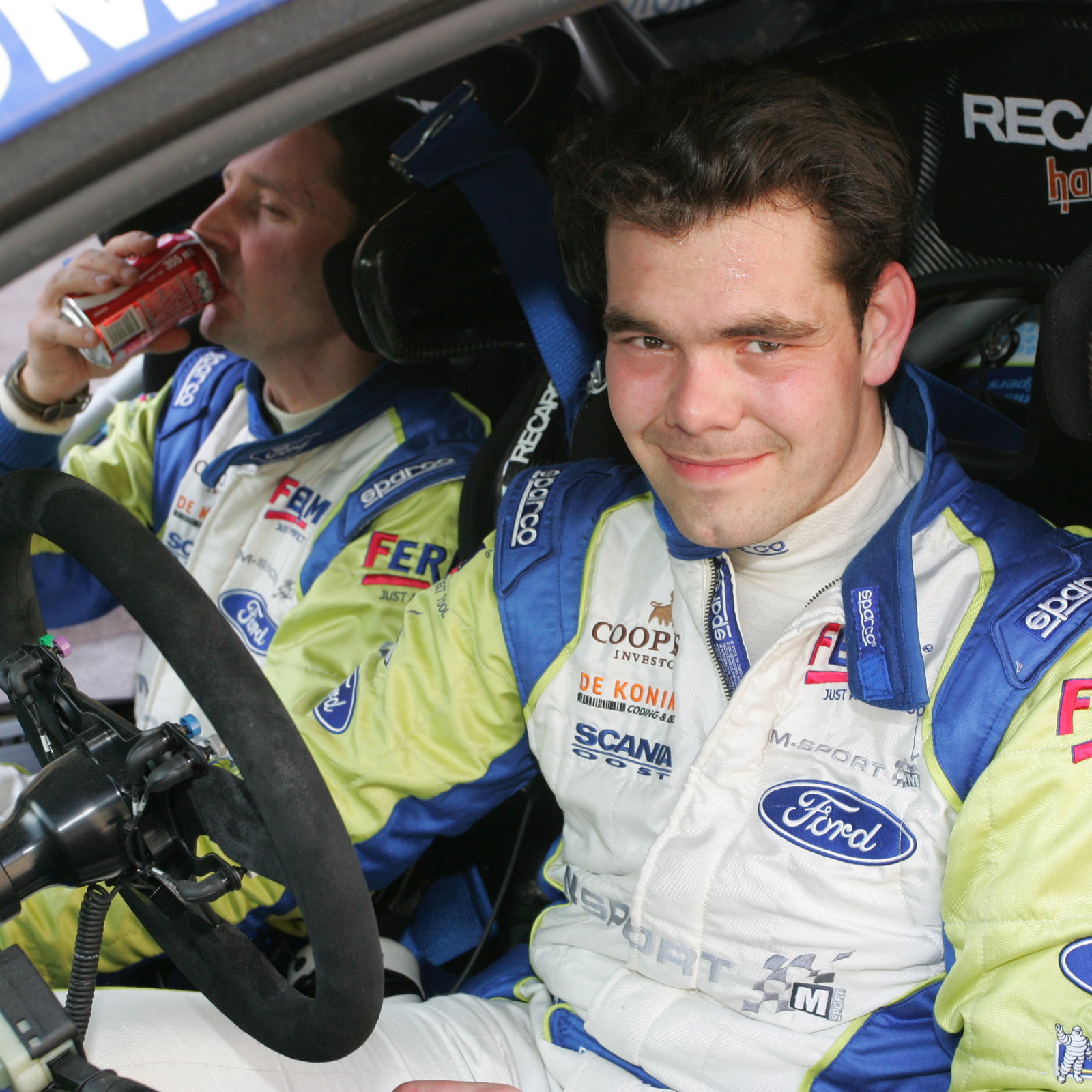 Dennis Kuipers and Frederic Miclotte, Ford Fiesta RS WRC, FERM Power Tools World Rally Team