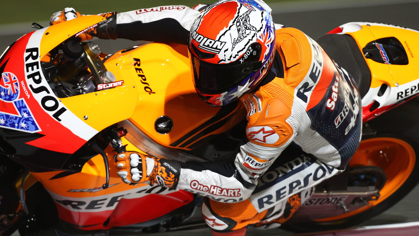 Stoner, Qatar MotoGP tests, March 2011