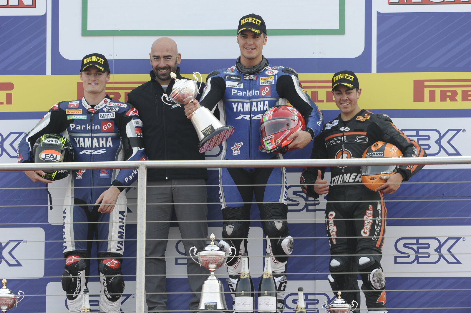 Davies, Scassa, Gino Rea, Donington WSS Race 2011