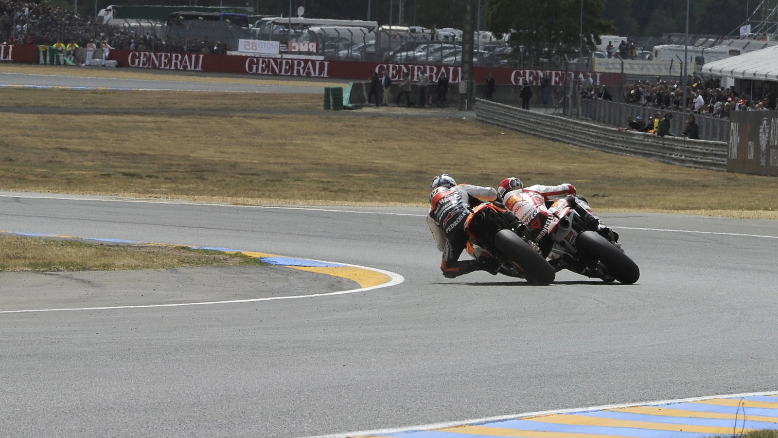 Simoncelli, Pedrosa, French MotoGP Race 2011