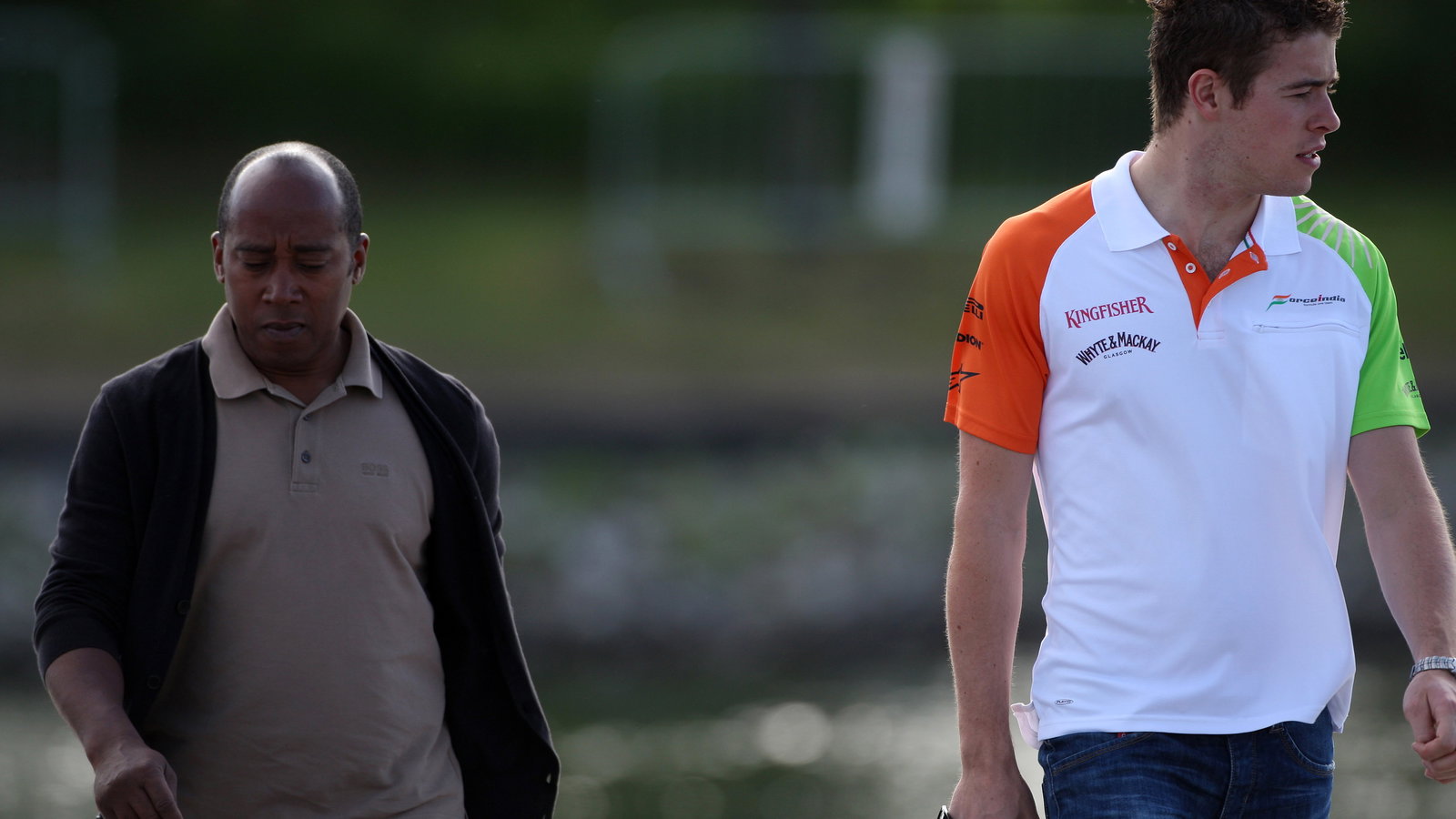 10.06.2011- Paul di Resta (GBR) Force India VJM04 and his manager Anthony Hamilton (GBR)