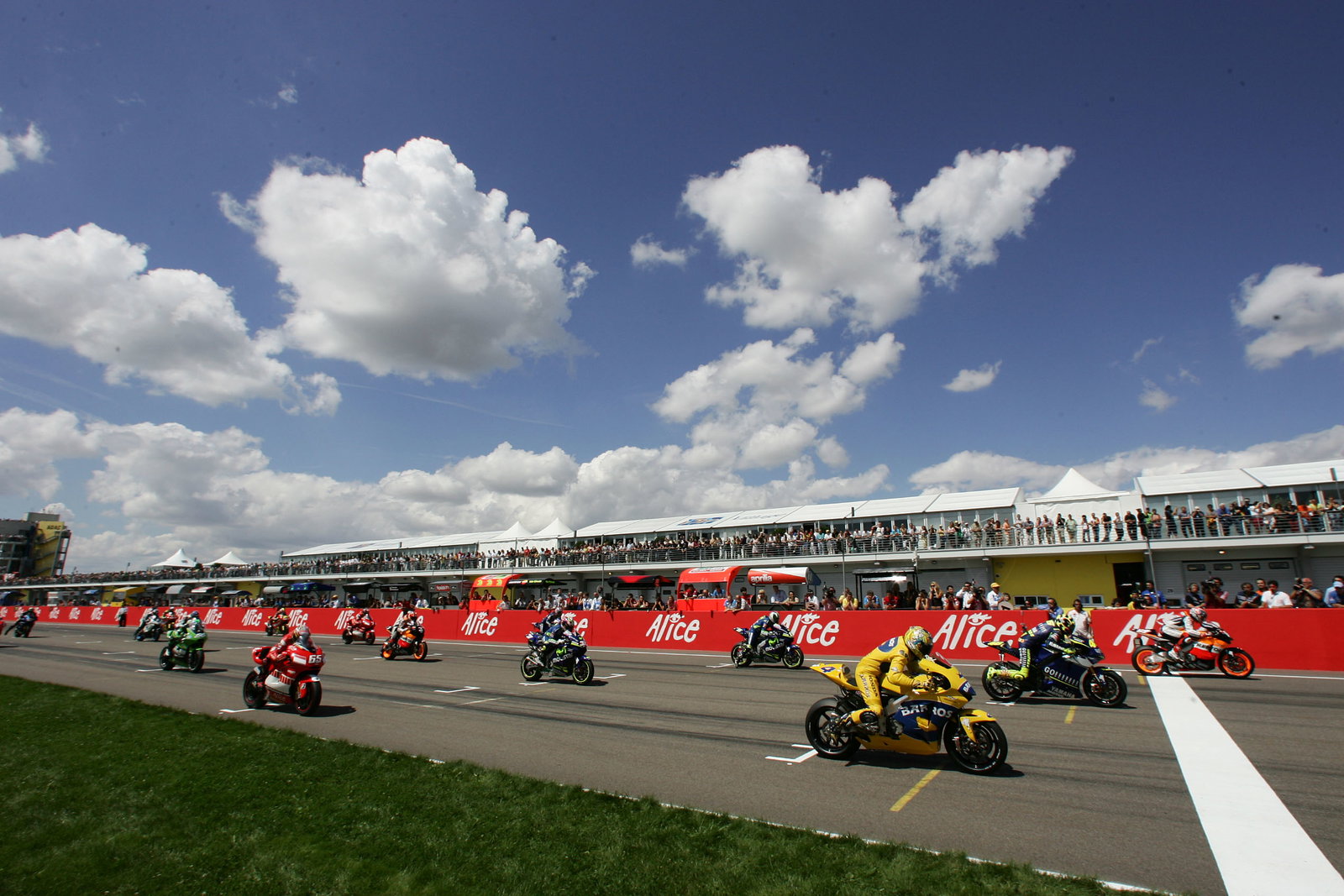 Restart, German MotoGP. 2005