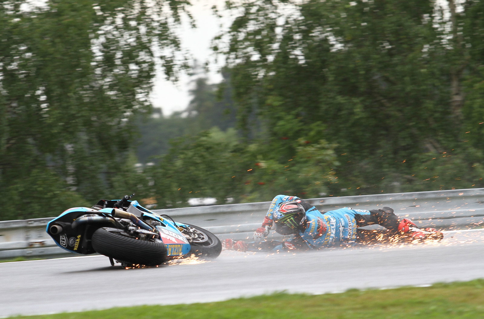Hopkins crash, Czech MotoGP 2011