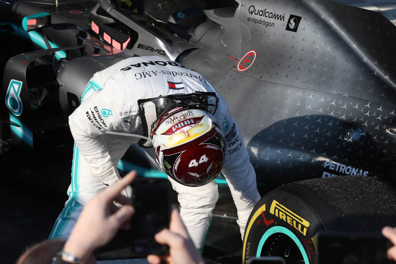 Mercedes suspects Hamilton’s W10 F1 car floor damage caused by kerbs