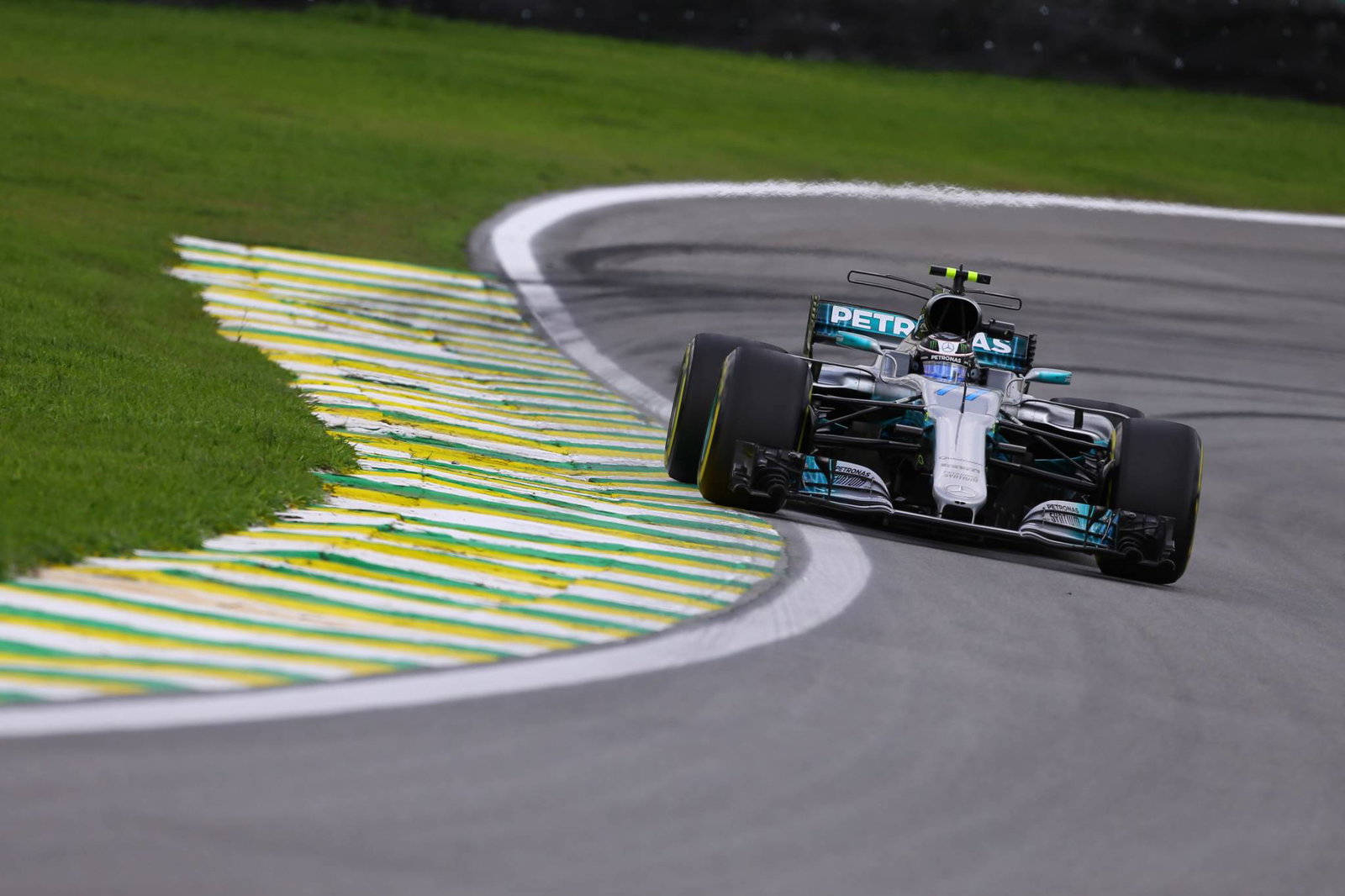 F1: Bottas grabs Brazilian GP pole as Hamilton crashes out early