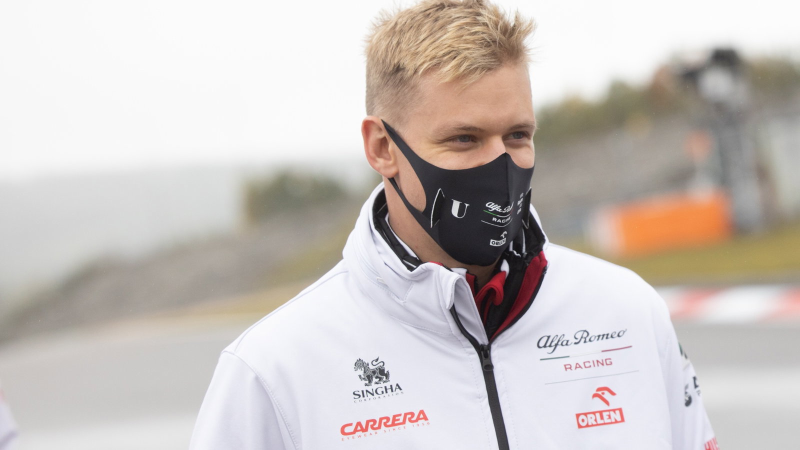 Mick Schumacher (GER) Alfa Romeo Racing Test Driver walks the circuit.