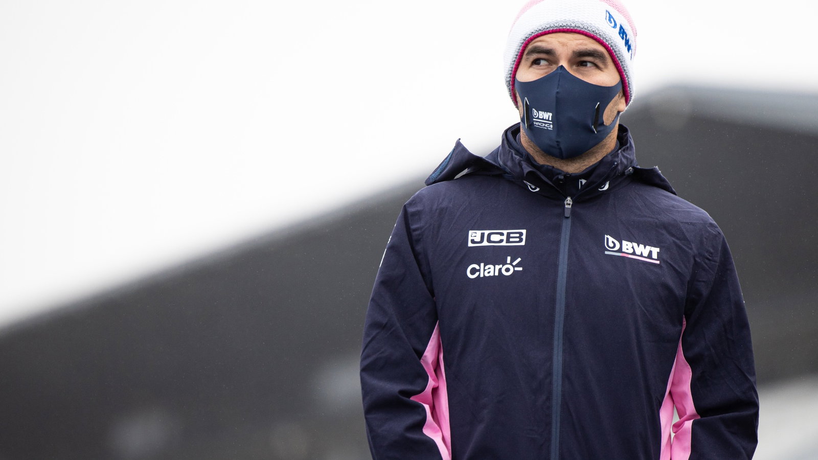 Sergio Perez (MEX) Racing Point F1 Team walks the circuit.