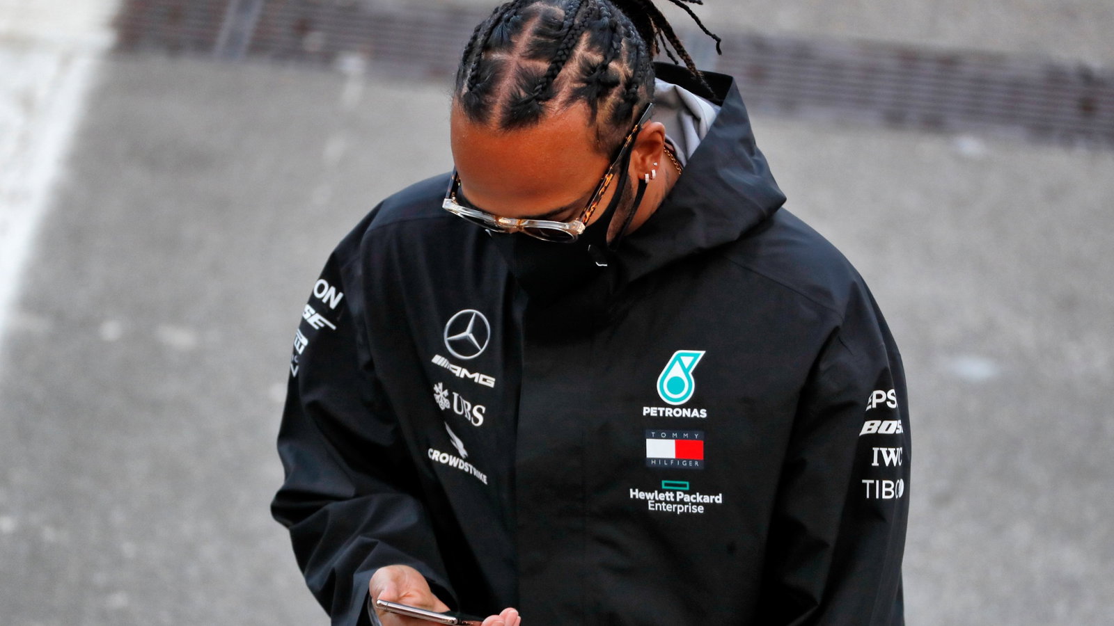 Lewis Hamilton (GBR) Mercedes AMG F1.