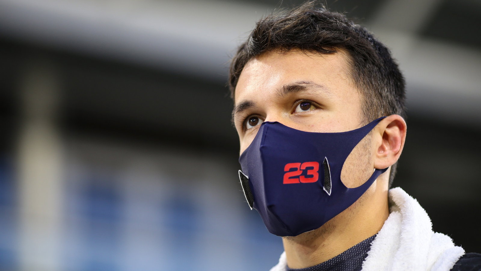 Alexander Albon (THA) Red Bull Racing on the grid.