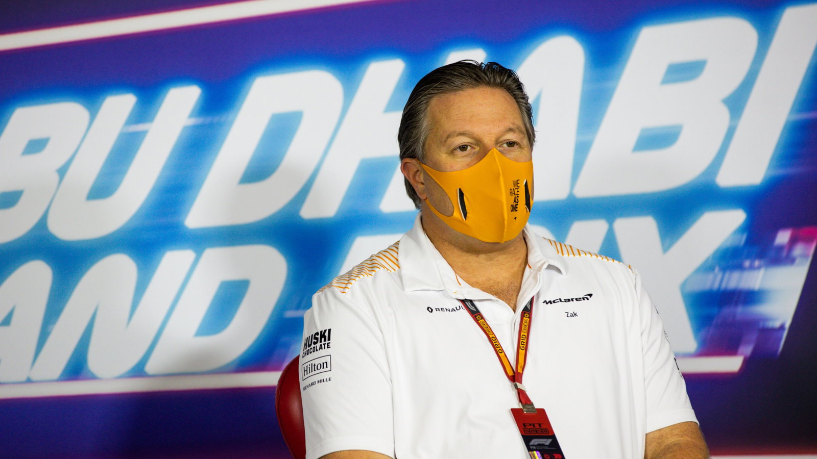 Zak Brown (USA) McLaren Executive Director in the FIA Press Conference.
