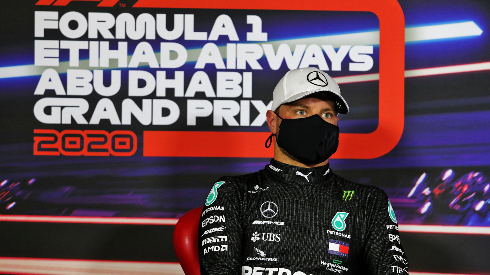 Valtteri Bottas (FIN) Mercedes AMG F1 in the post qualifying FIA Press Conference.