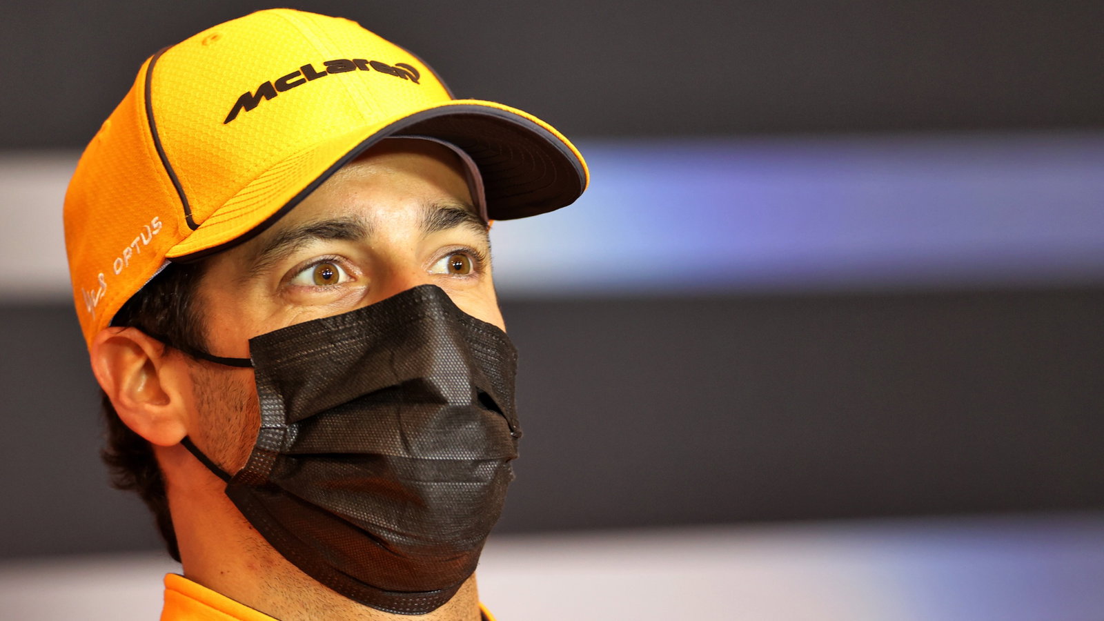 Daniel Ricciardo (AUS) McLaren in the FIA Press Conference.