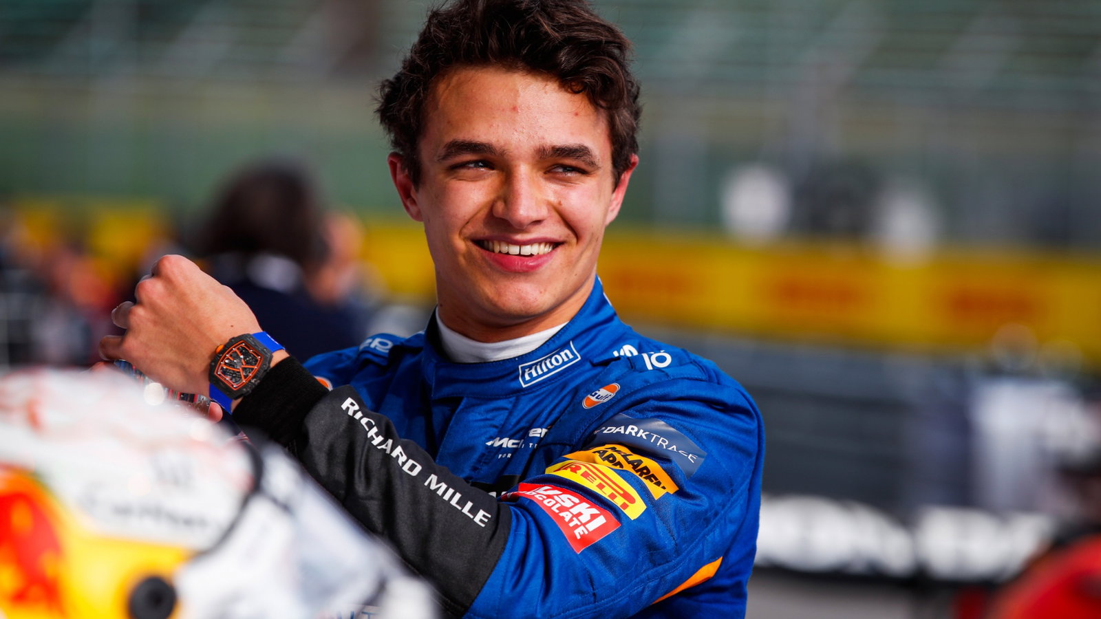 Third placed Lando Norris (GBR) McLaren in parc ferme.